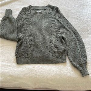 American Eagle Outfitters Gray Crew Neck Sweater